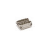 Insert HVES, Raccordement à ressort, mâle, 8 pin, 16A, Polycarbonate, 16B|32B 